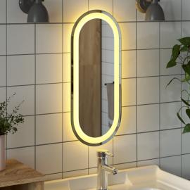 Badeværelsesspejl LED oval 60x25 cm , hemmetshjarta.dk