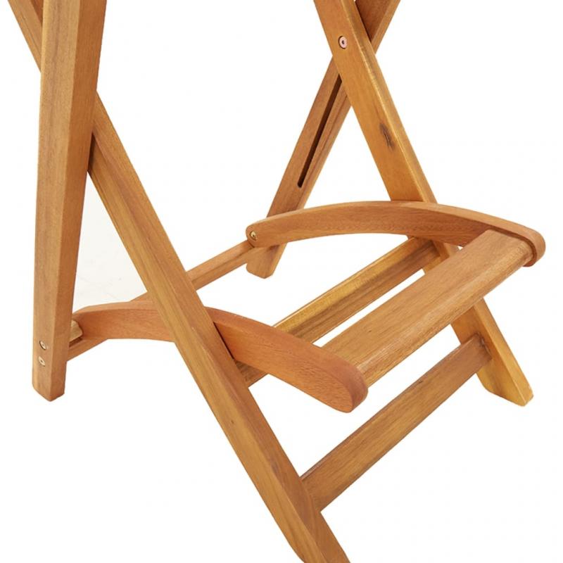 Sammenklappelige barstole 2 massivt akacietr , hemmetshjarta.dk