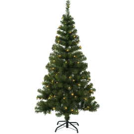 Juletræ med LED Ottawa EL Udendørs Varm Hvid 110 Lys 80x150cm , hemmetshjarta.dk