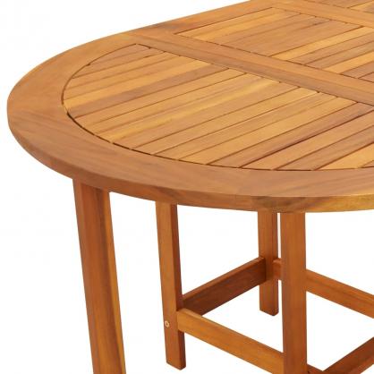 Sammenklappeligt spisebord til have 130x90x72 cm massivt akacietr , hemmetshjarta.dk