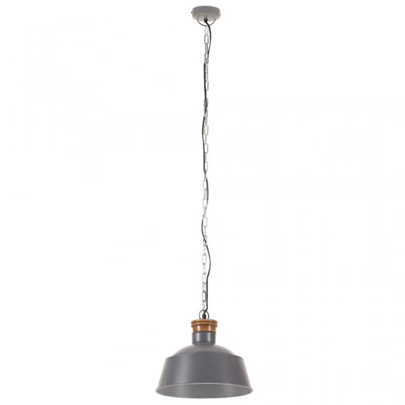 Loftslampe Pendel industrigr 32 cm E27 , hemmetshjarta.dk