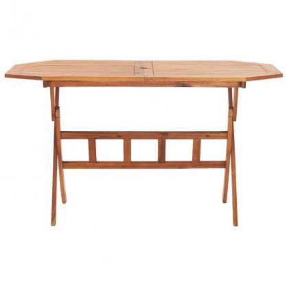 Sammenklappeligt spisebord til have 135x85x75 cm massivt akacietr , hemmetshjarta.dk