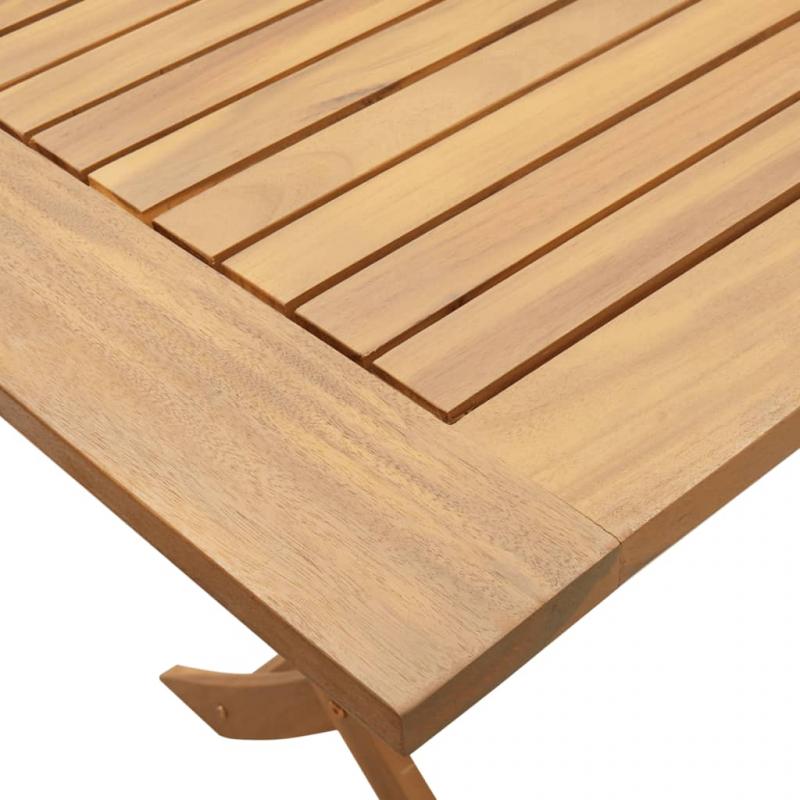 Sammenklappeligt spisebord til have 120x70x75 cm massivt akacietr , hemmetshjarta.dk