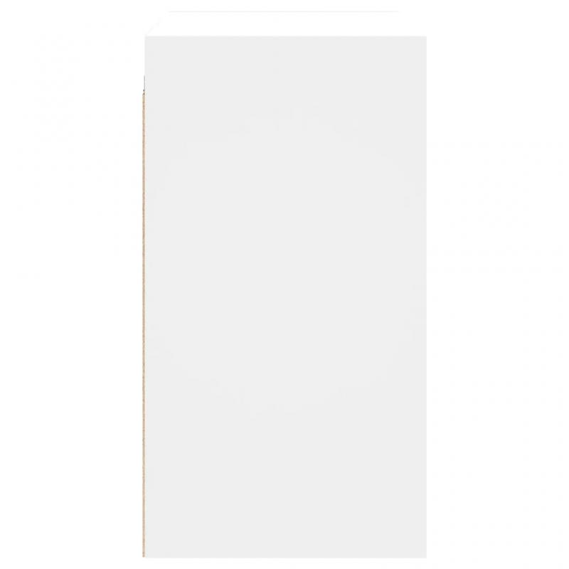 Vgskab hvid 68x37x68,5 cm med glaslger , hemmetshjarta.dk