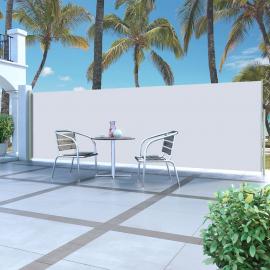 Udtrækkeligt sidemarkise til terrasse cremehvid 160x500 cm , hemmetshjarta.dk
