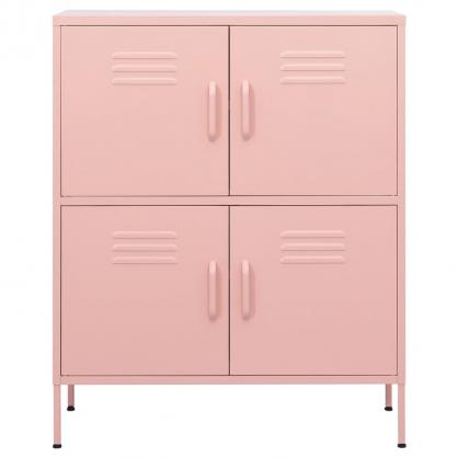 Opbevaringsskab pink stl 80x35x101,5 cm , hemmetshjarta.dk