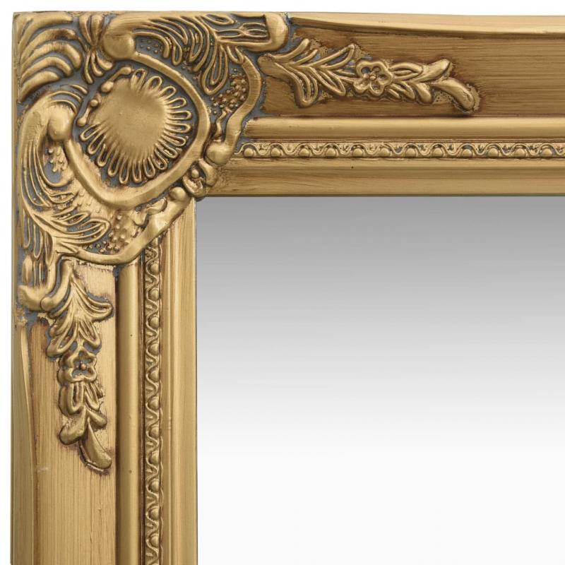Vgspejl barok stil guld 40x40 cm , hemmetshjarta.dk