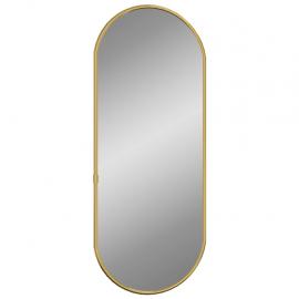Vægspejl oval guld 60x25 cm , hemmetshjarta.dk