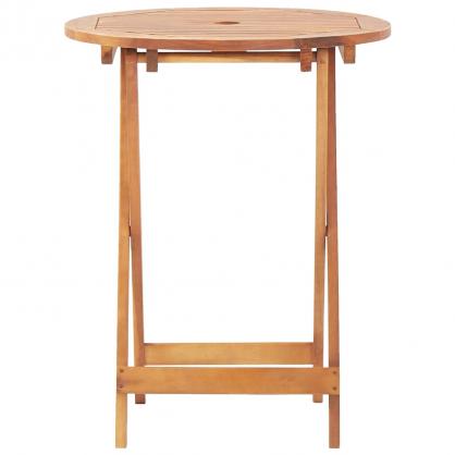 Sammenklappeligt spisebord til have 60x75 cm massivt akacietr , hemmetshjarta.dk