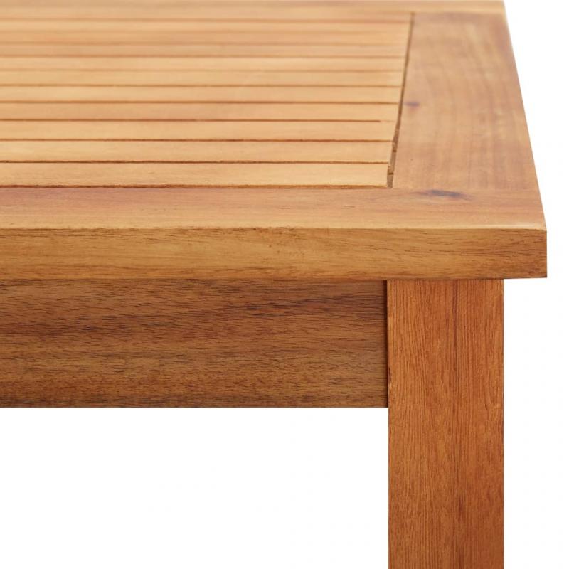 Spisebord til have 60x60x36 cm massivt akacietr , hemmetshjarta.dk