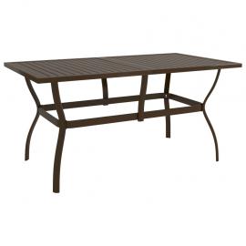 Spisebord til have 140x80x72 cm stål , hemmetshjarta.dk