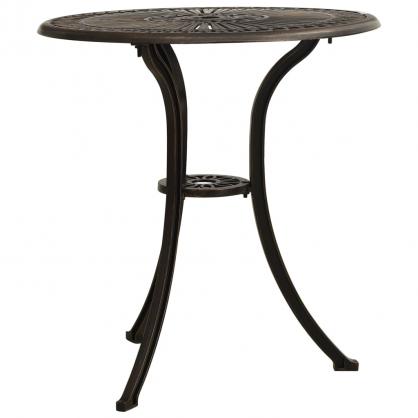 Cafebord til have  62x65 cm bronzestbt aluminium , hemmetshjarta.dk
