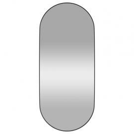Vægspejl oval sort 30x70 cm , hemmetshjarta.dk