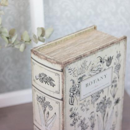 A Lot Dekoration - Bog skjuler Bag in Box Botanik 30x22,5x11,5 cm , hemmetshjarta.dk