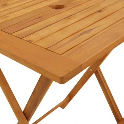 Sammenklappeligt spisebord til have 60x60x75 cm massivt akacietr , hemmetshjarta.dk
