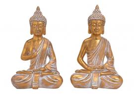 Dekoration Buddha guld 2-pack (B/H/D) 23x38x16cm , hemmetshjarta.dk