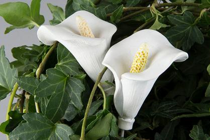 A Lot Dekoration - Pynt Flower Cold Stick Hvid 5cm 2-pak , hemmetshjarta.dk