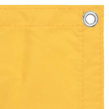 Balkonskrm gul 120x500 cm oxford stof , hemmetshjarta.dk