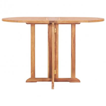 Sammenklappeligt spisebord til have 120x70x75 cm massiv teaktr , hemmetshjarta.dk