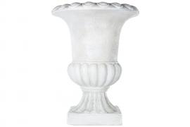 A Lot Dekoration - Skjuler Krukke Urtepotte Pokal Antik hvid - 61 cm , hemmetshjarta.dk