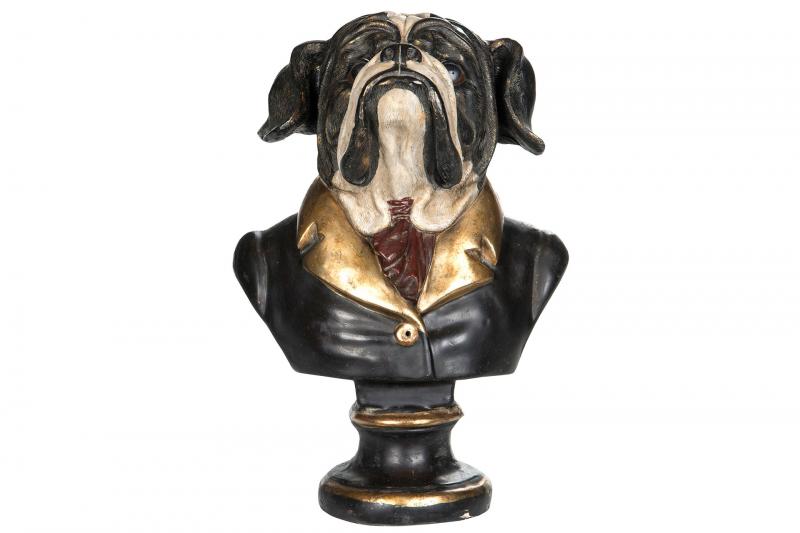 A Lot Dekoration - Dekoration Bust Bulldog Mr Big Poly 37x27x52cm , hemmetshjarta.dk