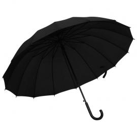 Paraply automatisk sort 120 cm , hemmetshjarta.dk