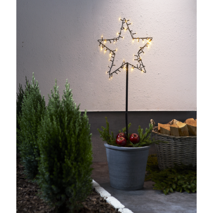 Udendrs dekoration Spiky LED Stjerne 39x92 , hemmetshjarta.dk