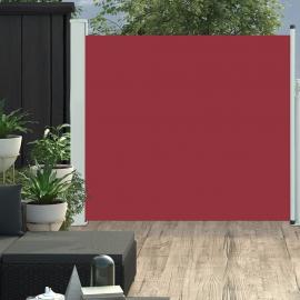 Udtrækkeligt sidemarkise til terrasse rød 170x300 cm , hemmetshjarta.dk