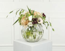 A Lot Dekoration - Vase Glas Allium Klar Ø20x10x18cm , hemmetshjarta.dk