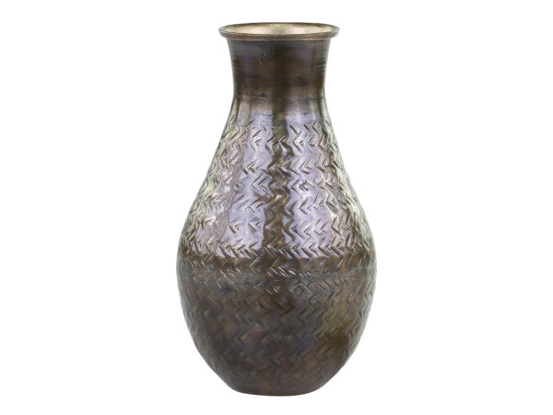 Vase til dekoration antik messing H19/D9 cm , hemmetshjarta.dk