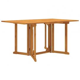 Sammenklappeligt spisebord til have 150x90x75 cm massivt teaktræ , hemmetshjarta.dk