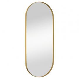 Vægspejl oval guld 25x60 cm , hemmetshjarta.dk