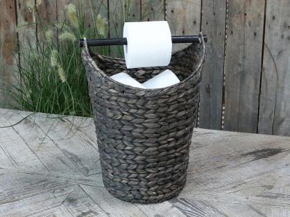 Chic Antique Kurv med toiletpapirholder H40 / 30 cm antik sort , hemmetshjarta.dk