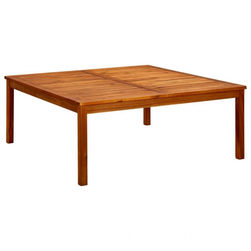 Spisebord til have 110x110x45 cm massivt akacietr , hemmetshjarta.dk