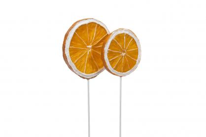 A Lot decoration Appelsinskiver Stick Mix Poly 4,5 / 6cm 2-pak , hemmetshjarta.dk