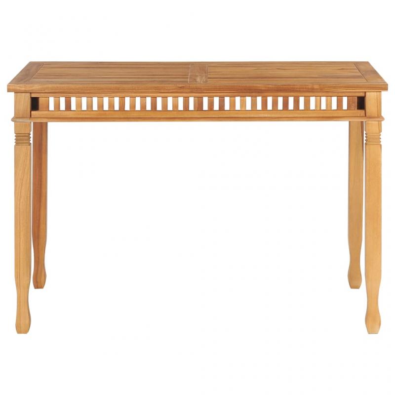 Spisebord til have 120x65x80 cm massiv teaktr , hemmetshjarta.dk