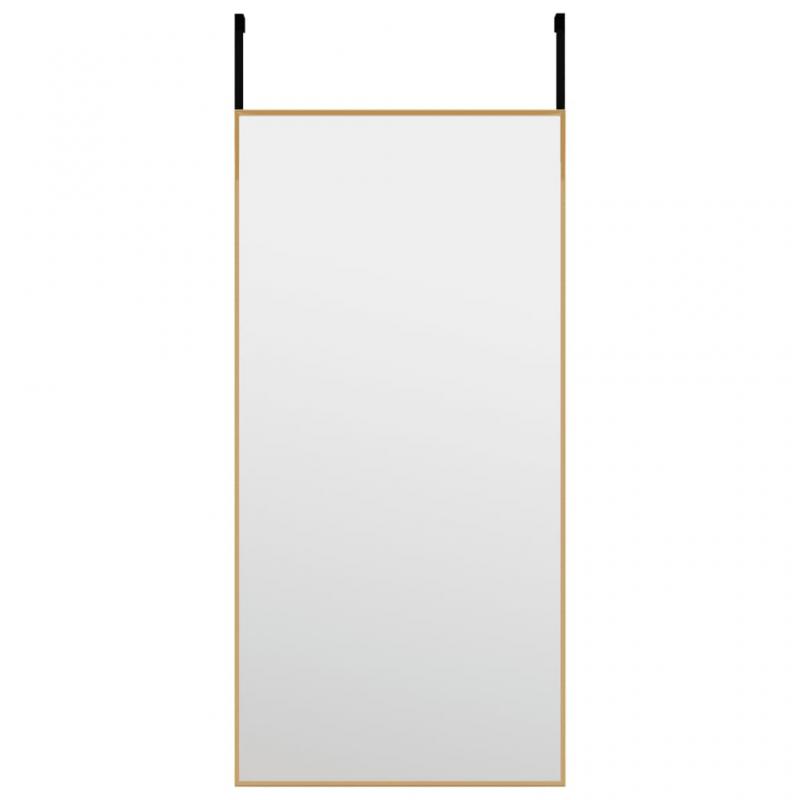 Sidespejl guld 30x60 cm glas og aluminium , hemmetshjarta.dk