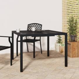 Spisebord til have 100x100x72 cm antracit stål , hemmetshjarta.dk