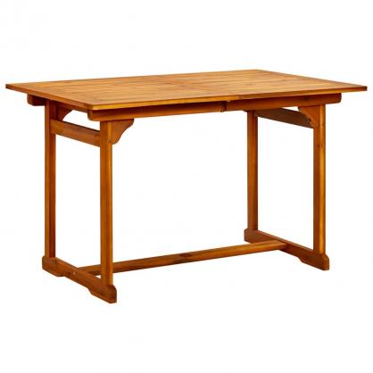Spisebord til haven udtrkbart (120-170)x80x75 cm massiv akacie , hemmetshjarta.dk