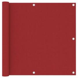Balkonskærm rød 90x300 cm oxford stof , hemmetshjarta.dk