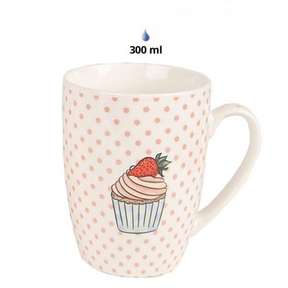 Krus Kop 4-pack 300 Ml Pink Porceln cupcake , hemmetshjarta.dk