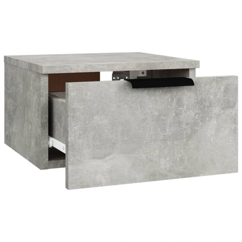 Vgmonteret sengebord betongr 34x30x20 cm 2 stk , hemmetshjarta.dk