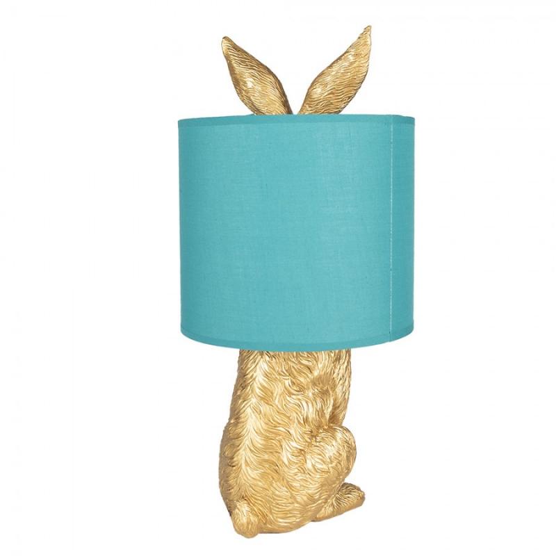 Bordlampe Kanin  20x43 cm Gylden farve Grn Polyresin , hemmetshjarta.dk
