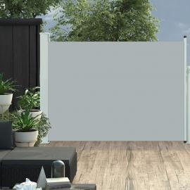 Udtrækkeligt sidemarkise til terrasse grå 100x500 cm , hemmetshjarta.dk