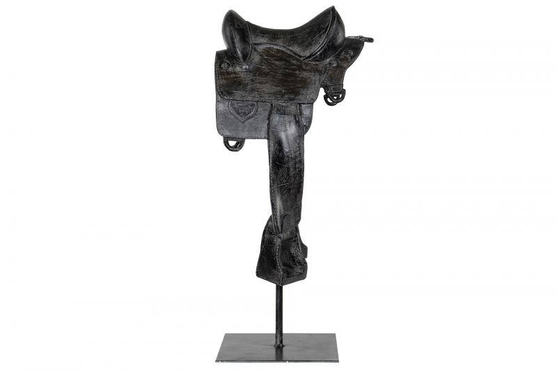 A Lot Dekoration - Dekoration Hest Sadel P Fod Brun 46,5 cm , hemmetshjarta.dk
