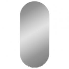 Vægspejl oval sølv 100x45 cm , hemmetshjarta.dk