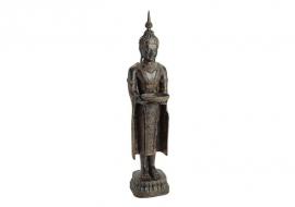 Dekoration Buddha XL brun stående polyresin (B/H/D) 22x76,5x18 cm , hemmetshjarta.dk