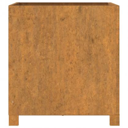 Plantekasse med ben 2-pak rustfarvet 49x47x50 cm rustbestandigt stl , hemmetshjarta.dk