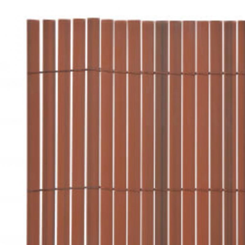 Have balkon altan afskrmning PVC brun 110x300 cm , hemmetshjarta.dk