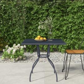 Spisebord til have 80x80x72,5 cm stålnet antracit , hemmetshjarta.dk
